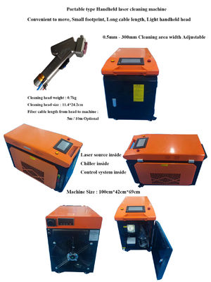 अच्छी कीमत पोर्टेबल 1000W लेजर जंग हटाने वाली बंदूक पेंट तेल दाग हटाने के लिए बहुक्रियाशील ऑनलाइन