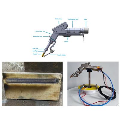 अच्छी कीमत 10 मीटर मानक फाइबर केबल के साथ 2000W हैंडहेल्ड सिंगल मोटर लेजर वेल्डिंग मशीन ऑनलाइन