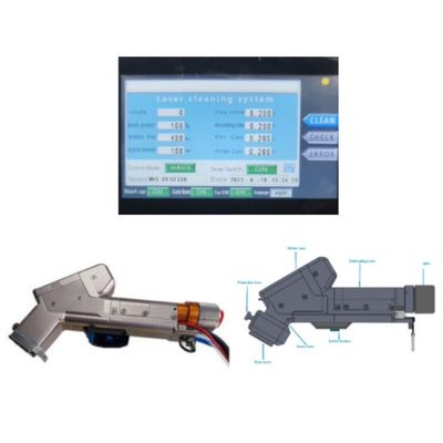 अच्छी कीमत कार्बन स्टील के लिए 0-300 मिमी लेजर सफाई बीम आकार के साथ हैंडहेल्ड लेजर सफाई मशीन ऑनलाइन